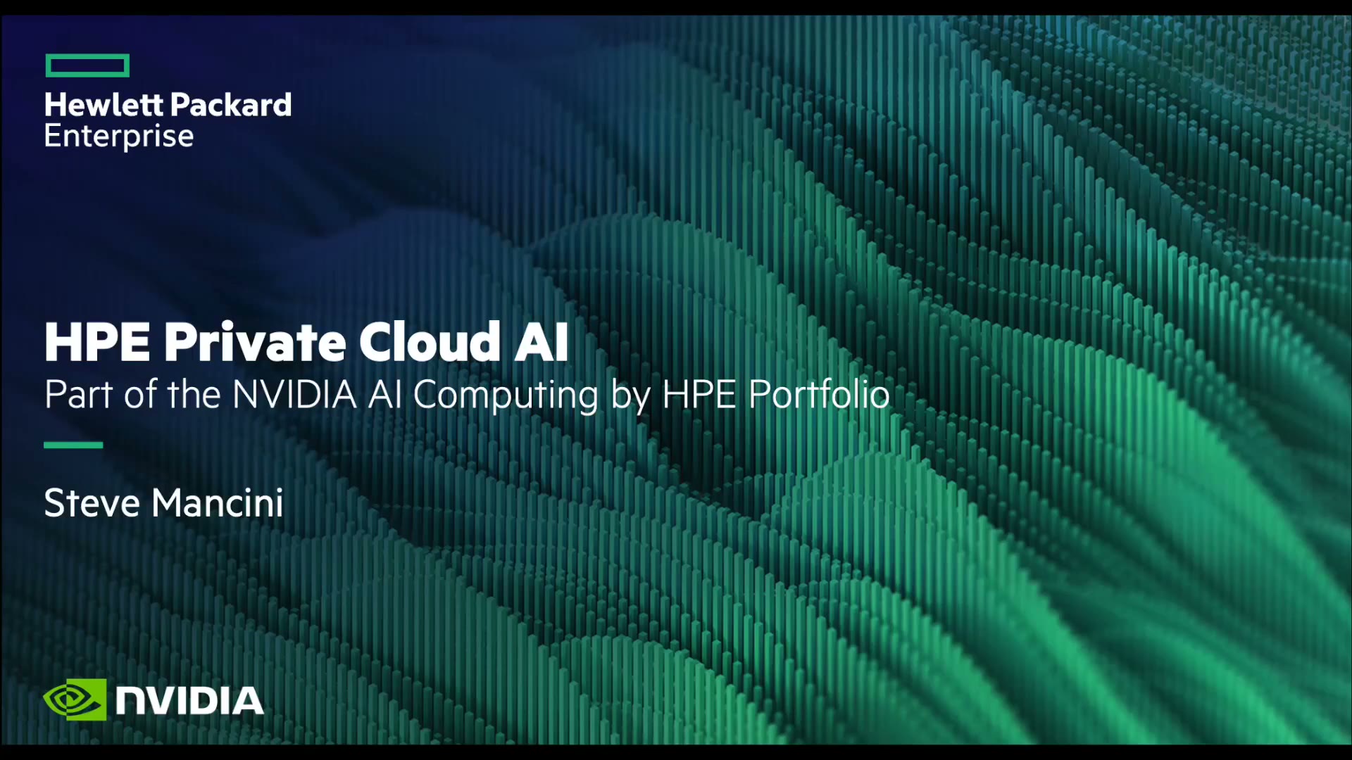 HPE, Ölçeklenebilir Private Cloud AI ve Blackwell GPU Entegrasyonuyla NVIDIA AI 